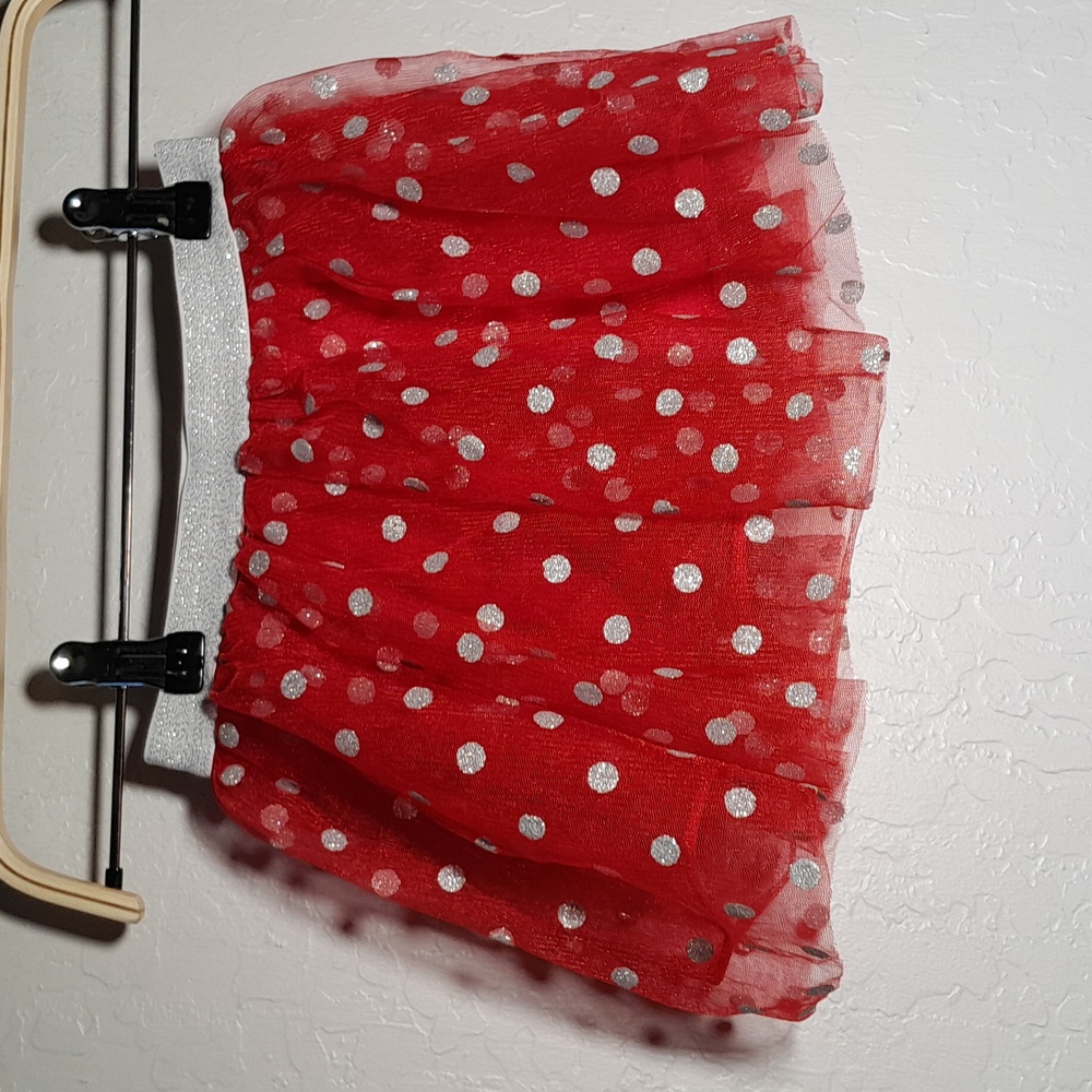 DISNEY 4 Rocker Red Polkadot Skort Skirt
